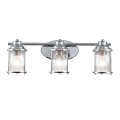 Quintiesse - Aplica de perete pentru exterior ASHLAND BAY 3xE27/60W/230V IP44 crom lucios
